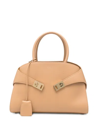 Pre-owned Ferragamo Hug Tote Bag In Brown