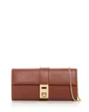 Ferragamo Hug Wallet Chain Crossbody In New Cognac