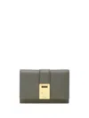 Ferragamo Hug Compact Wallet In Grey