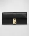 Ferragamo Hug Wallet On Chain In Nero