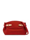 Ferragamo Hugo Crystal-embellished Crossbody Bag In Red