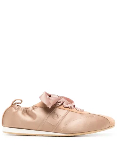 Ferragamo Hybrid Sneakers In Brown