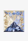 Ferragamo Hydrangea Print Silk Scarf