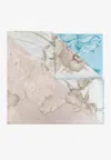Ferragamo Hydrangea Print Silk Scarf
