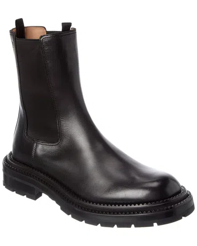 Ferragamo Hype Leather Boot In Black