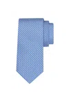 Ferragamo Silk Tie With Ice Cream Pattern In Blue