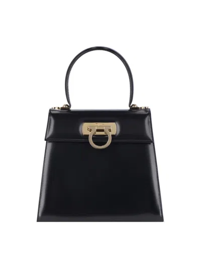 Ferragamo Iconic Medium Handbag - Black