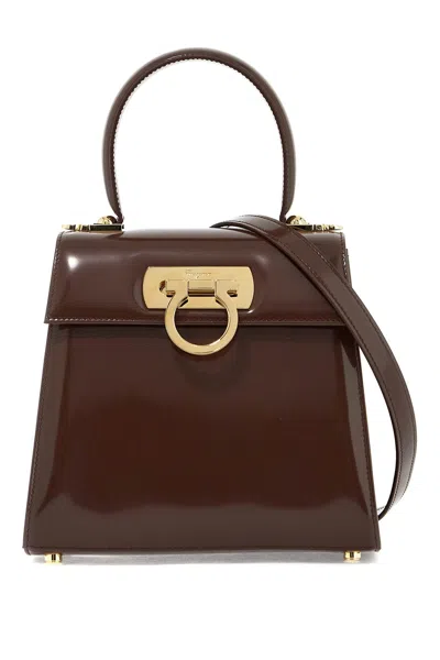 Ferragamo Iconic Top Handle Handbag (s) In Brown For Women
