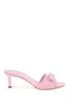 FERRAGAMO ICONIC VARA BOW PATENT LEATHER SANDALS FOR WOMEN