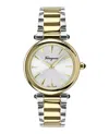 Ferragamo Idillio Bracelet Watch With Two-tone Case In Metallic
