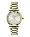 Ferragamo Idillio Bracelet Watch With Two-tone Case In Metallic
