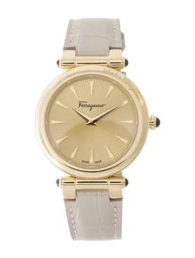 Pre-owned Ferragamo Idillio Leather Watch In Multi