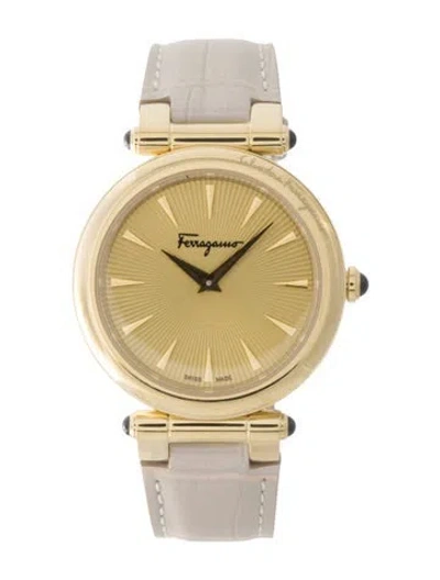 Pre-owned Ferragamo Idillio Leather Watch In Multi