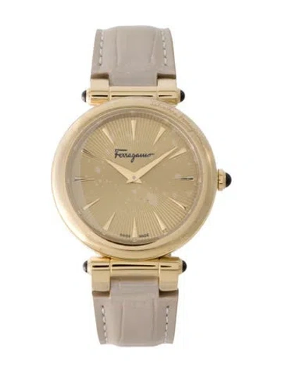 Pre-owned Ferragamo Idillio Leather Watch In Multi