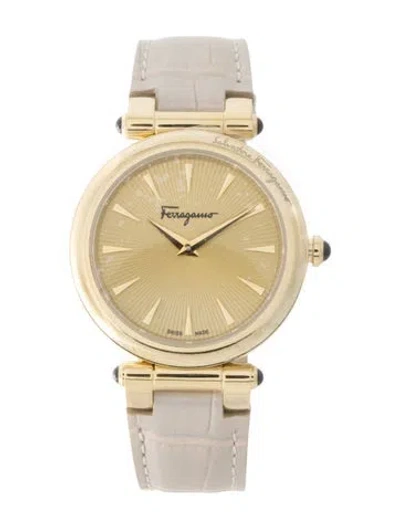 Pre-owned Ferragamo Idillio Leather Watch In Multi