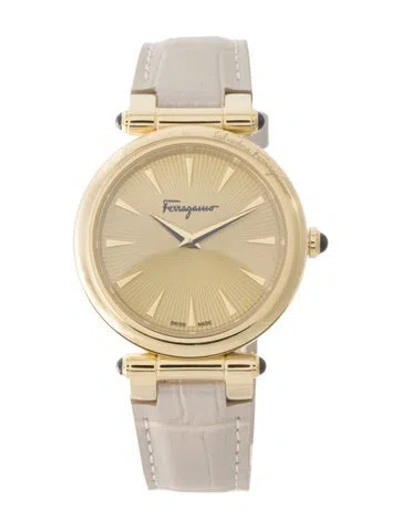 Pre-owned Ferragamo Idillio Leather Watch In Multi