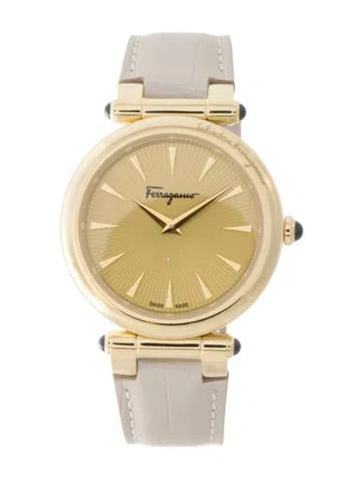 Pre-owned Ferragamo Idillio Leather Watch In Multi