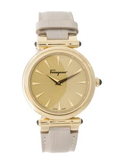 Pre-owned Ferragamo Idillio Leather Watch In Multi