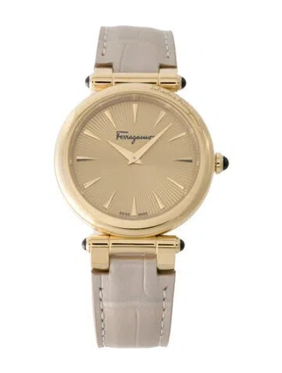 Pre-owned Ferragamo Idillio Leather Watch In Multi