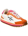 Ferragamo Iggy Nylon & Suede Sneaker In Multi