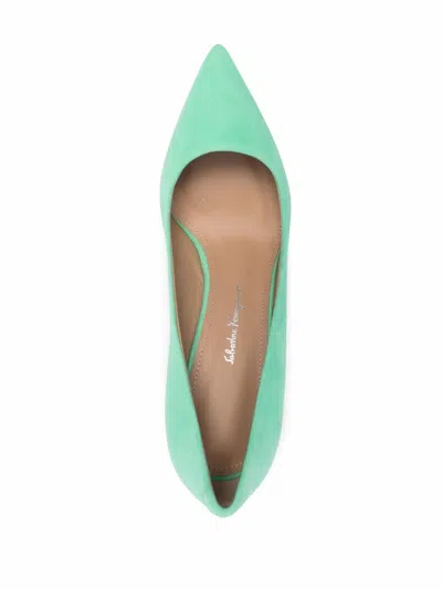 FERRAGAMO FERRAGAMO ILARY 70 SUEDE PUMPS