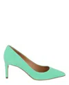 Ferragamo Ilary Pointed-toe Pumps In Green