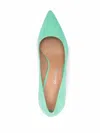 Ferragamo Ilary X5 105mm Suede Pumps In Green