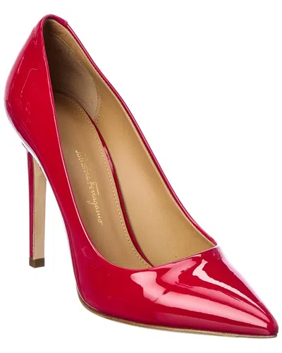 Ferragamo Ilary X5 Patent Pump In Red