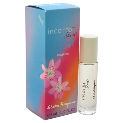 Ferragamo Incanto Shine By Salvatore  For Women - 0.27 oz Edt Rollerball (mini) In Pink