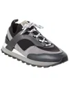Ferragamo Indy Leather Sneaker In Black