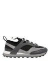 Ferragamo Techno Fabric And Leather Sneakers