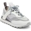 Ferragamo Lace-up Low-top Sneakers In Gray