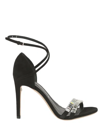 Ferragamo Ines Suede Stiletto Heels In Black