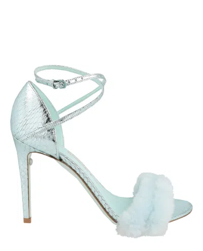 Ferragamo Ines X5 Heel Sandals In Blue