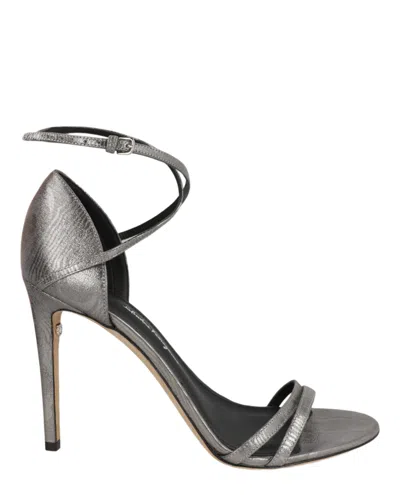 Ferragamo Ines X5 High Heel Sandals In Gray