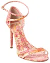 Ferragamo Ines X5 Leather Sandal In Neutral
