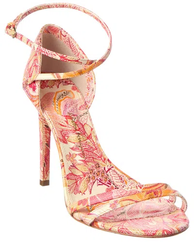 Ferragamo Ines X5 Leather Sandal In Neutral