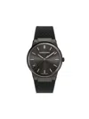 Ferragamo Infinity Sapphire Silicone Watch In Black