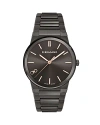Ferragamo Men's Infinity Sapphire Ip Gunmetal-plated Stainless Steel Bracelet Watch/41mm In Black