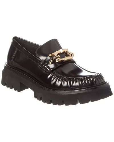 Ferragamo Ingrid Leather Loafer In Black