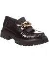 Ferragamo Ingrid Gancini Ornament Moccasin In Black