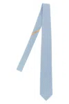 Ferragamo 'intreccio' Tie In Hellblau