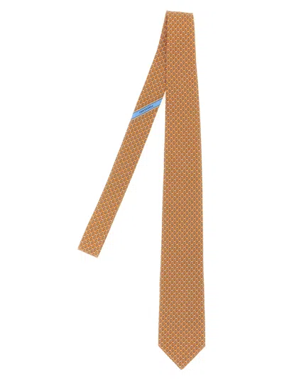 Ferragamo Tie Men In Orange