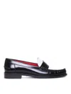 Ferragamo Leather Loafers In Black