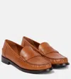 Ferragamo Irina Leather Loafers In Tan