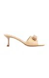 Ferragamo Isaura Mules In Natural