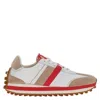 Ferragamo Iulia Suede-trim Sneaker In Multi
