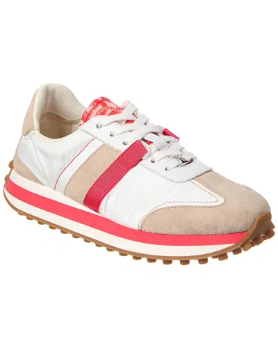Ferragamo Iulia Suede-trim Sneaker In Multi
