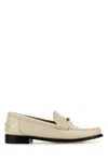 Ferragamo Ivory Leather Harry Loafers In White