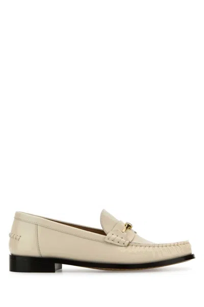 Ferragamo Ivory Leather Harry Loafers In Neutral